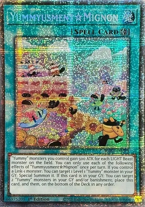 YummyusmentMignon Starlight Rare RA05-EN073 Yu-Gi-Oh card from Rarity Collection 5