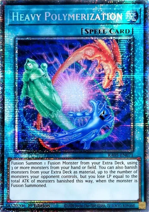 Heavy Polymerization Starlight Rare RA05-EN071 Yu-Gi-Oh card from Rarity Collection 5