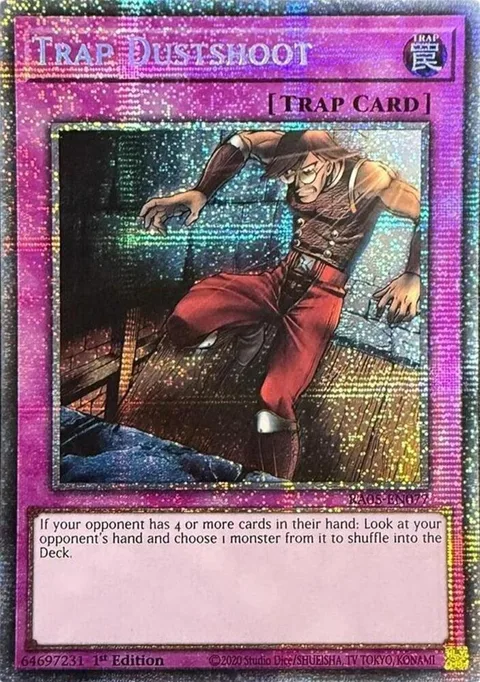 Trap Dustshoot Starlight Rare RA05-EN077 Yu-Gi-Oh card from Rarity Collection 5