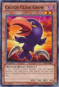 Caligo Claw Crow YS13-EN008 Yu-Gi-Oh card from Super Starter: V for Victory