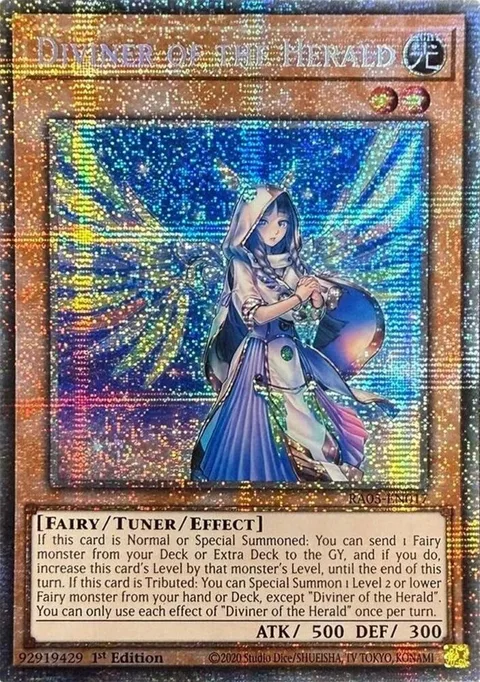 Diviner of the Herald Starlight Rare RA05-EN017 Yu-Gi-Oh card from Rarity Collection 5