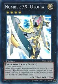 Number 39: Utopia YS13-EN041 Yu-Gi-Oh card from Super Starter: V for Victory