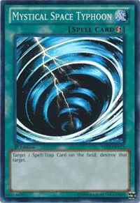 Mystical Space Typhoon YS13-ENV12 Unlimited Yu-Gi-Oh card from Super Starter: V for Victory Power-Up Pack