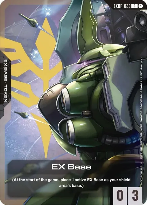 EX Base Starter Deck Battle Event EXBP-022 Gundam card from Promotional EX Base Tokens