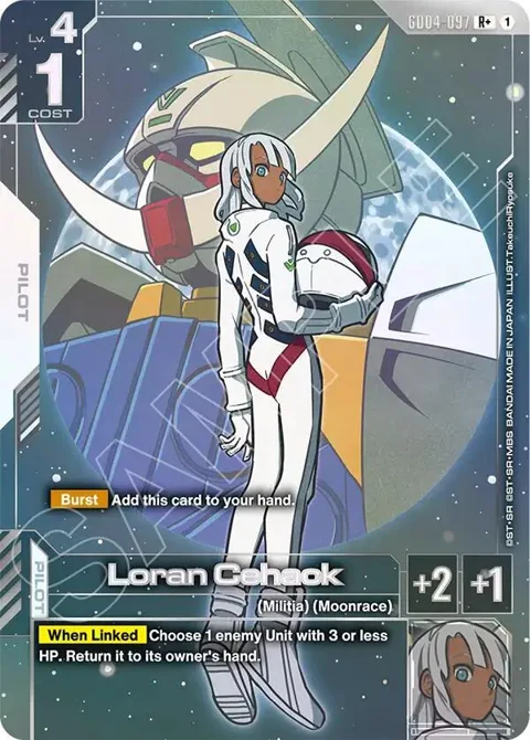 Loran Cehack R+ GD04-097 Gundam card from Phantom Aria