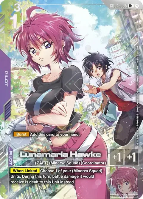 Lunamaria Hawke U+ GD04-095 Gundam card from Phantom Aria