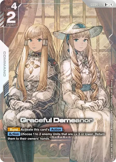 Graceful Demeanor R+ GD04-117 Gundam card from Phantom Aria