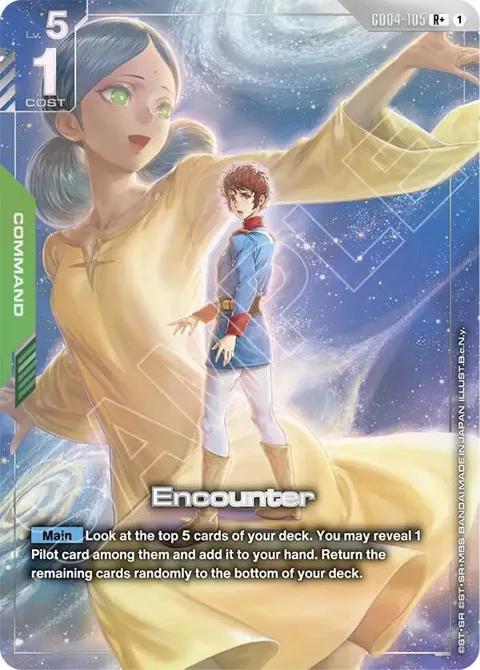 Encounter R+ GD04-105 Gundam card from Phantom Aria