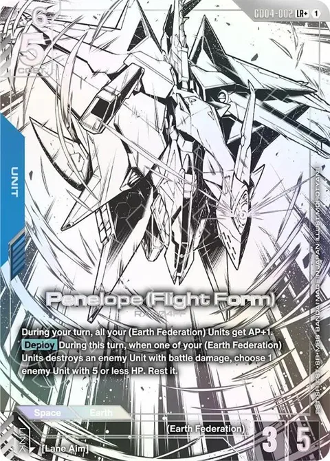 Penelope Flight Form LR+ GD04-002 Gundam card from Phantom Aria