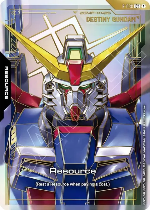 Resource C++ R-038 Gundam card from Phantom Aria