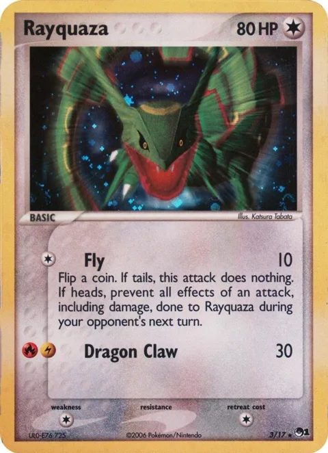 Rayquaza - 003/017 2006 #003/017 Holofoil Pokémon card from Blister Exclusives
