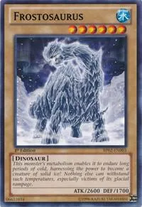 Frostosaurus BP02-EN003 1st Edition Yu-Gi-Oh card from Battle Pack 2: War of the Giants