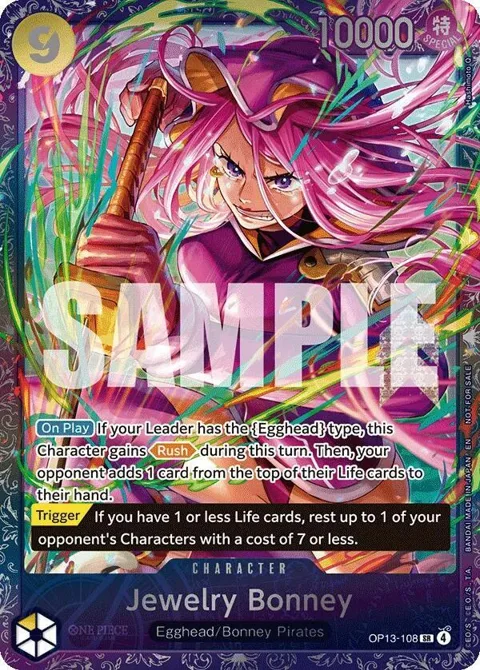 Jewelry Bonney Treasure Cup May 2026 OP13-108 One Piece card from One Piece Promotion Cards