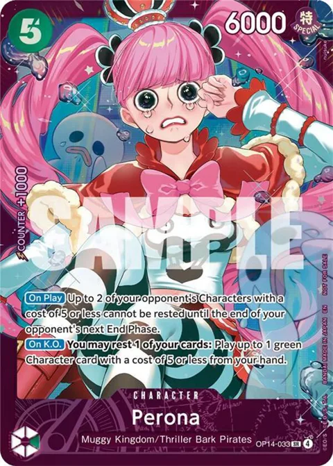 Perona Extra Grand Battle for Stores Spring 2026 OP14-033 One Piece card from One Piece Promotion Cards
