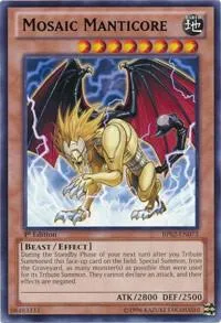 Mosaic Manticore BP02-EN073 Yu-Gi-Oh card from Battle Pack 2: War of the Giants