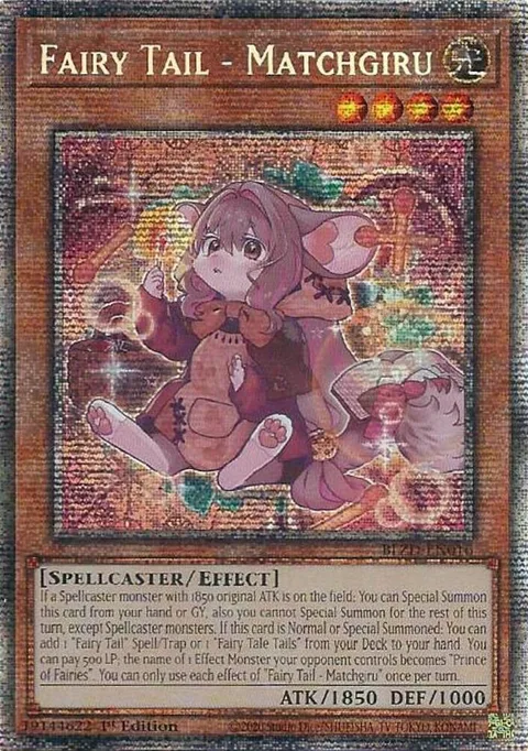 Fairy Tail - Matchgiru Starlight Rare BLZD-EN016 Yu-Gi-Oh card from Blazing Dominion