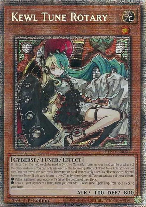 Kewl Tune Rotary Starlight Rare BLZD-EN021 Yu-Gi-Oh card from Blazing Dominion