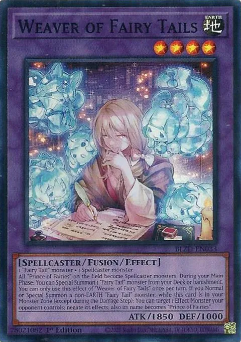 Weaver of Fairy Tails BLZD-EN033 Yu-Gi-Oh card from Blazing Dominion