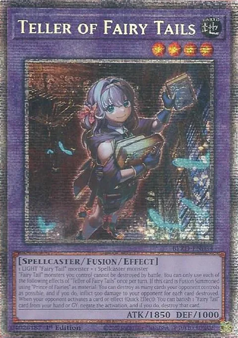 Teller of Fairy Tails Starlight Rare BLZD-EN034 Yu-Gi-Oh card from Blazing Dominion