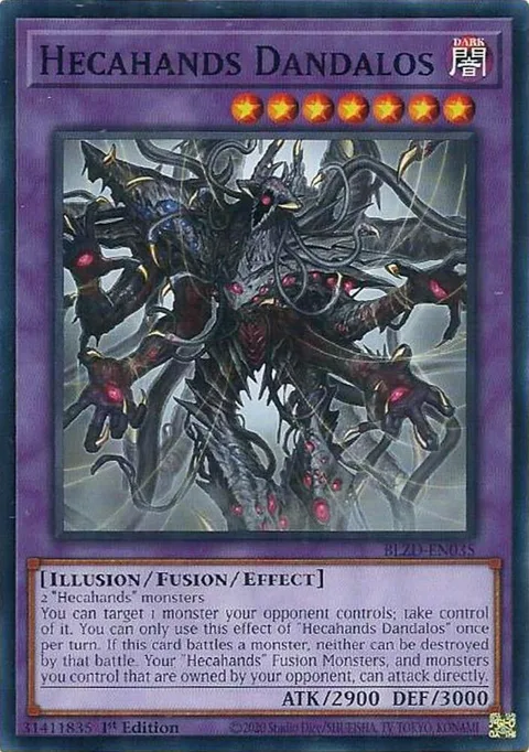 Hecahands Dandalos BLZD-EN035 Yu-Gi-Oh card from Blazing Dominion