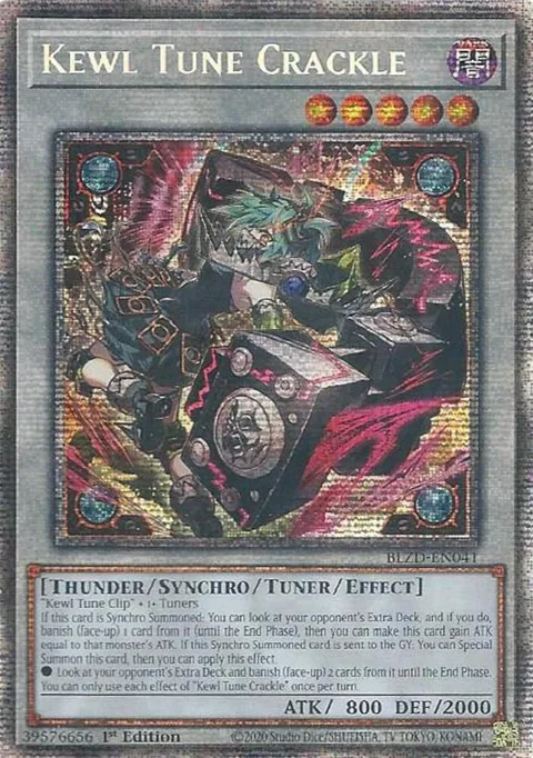 Kewl Tune Crackle Starlight Rare BLZD-EN041 Yu-Gi-Oh card from Blazing Dominion
