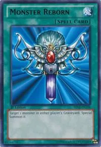 Monster Reborn BP02-EN128 Unlimited Yu-Gi-Oh card from Battle Pack 2: War of the Giants