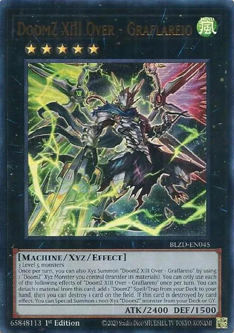 DoomZ XIII Over - Graflareio BLZD-EN045 Yu-Gi-Oh card from Blazing Dominion