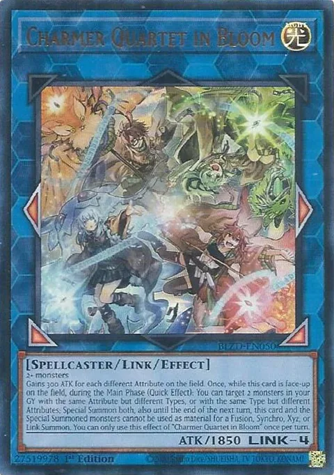 Charmer Quartet in Bloom BLZD-EN050 Yu-Gi-Oh card from Blazing Dominion