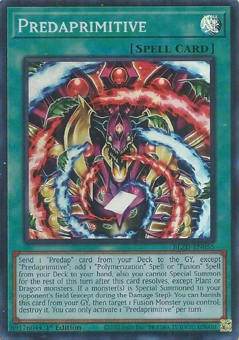 Predaprimitive BLZD-EN055 Yu-Gi-Oh card from Blazing Dominion