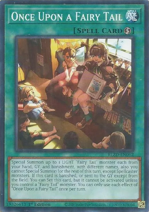Once Upon a Fairy Tail BLZD-EN062 Yu-Gi-Oh card from Blazing Dominion
