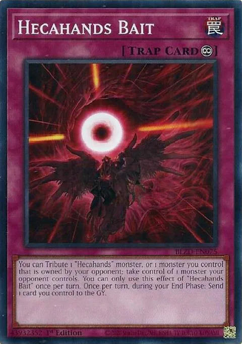 Hecahands Bait BLZD-EN075 Yu-Gi-Oh card from Blazing Dominion