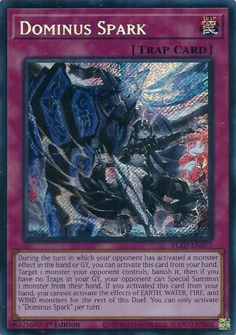 Dominus Spark BLZD-EN077 Yu-Gi-Oh card from Blazing Dominion