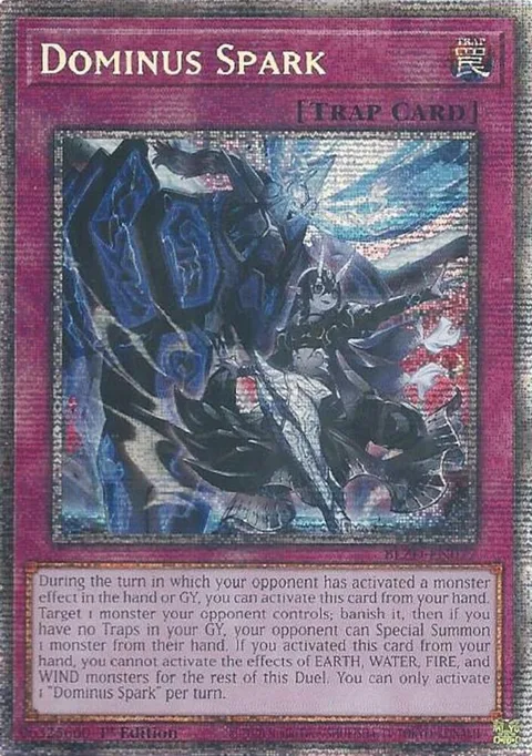 Dominus Spark Starlight Rare BLZD-EN077 Yu-Gi-Oh card from Blazing Dominion