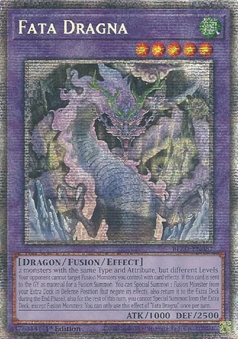 Fata Dragna Starlight Rare BLZD-EN082 Yu-Gi-Oh card from Blazing Dominion