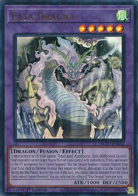 Fata Dragna BLZD-EN082 Yu-Gi-Oh card from Blazing Dominion