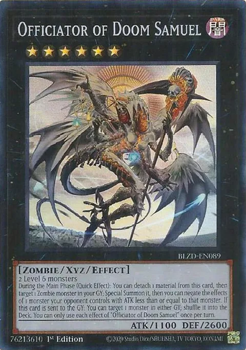 Officiator of Doom Samuel BLZD-EN089 Yu-Gi-Oh card from Blazing Dominion