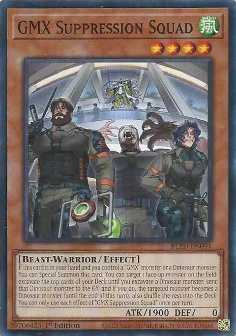 GMX Suppression Squad BLZD-EN091 Yu-Gi-Oh card from Blazing Dominion