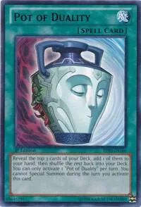 Pot of Duality BP02-EN160 Unlimited Yu-Gi-Oh card from Battle Pack 2: War of the Giants