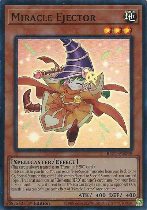 Miracle Ejector BLZD-EN098 Yu-Gi-Oh card from Blazing Dominion