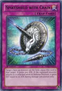 Spikeshield with Chain BP02-EN214 Unlimited Yu-Gi-Oh card from Battle Pack 2: War of the Giants