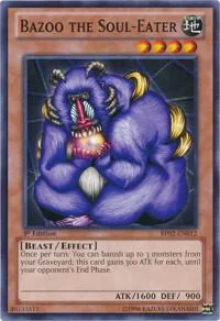 Bazoo the Soul-Eater BP02-EN012 Yu-Gi-Oh card from Battle Pack 2: War of the Giants