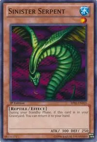 Sinister Serpent BP02-EN015 Unlimited Yu-Gi-Oh card from Battle Pack 2: War of the Giants