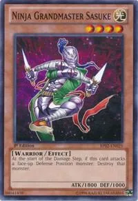 Ninja Grandmaster Sasuke BP02-EN029 Unlimited Yu-Gi-Oh card from Battle Pack 2: War of the Giants