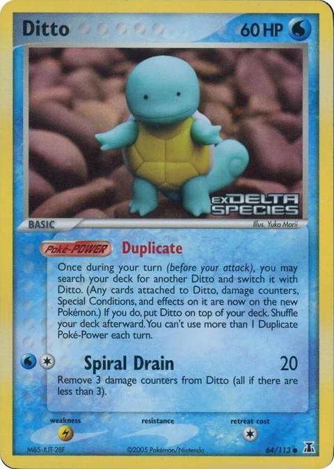 Ditto - 64/113 Squirtle Delta Species Stamped #064/113 Reverse Holofoil Pokémon card from Miscellaneous Cards & Products