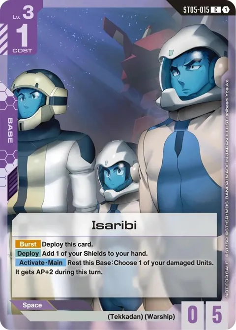 Isaribi Newtype Challenge 2026 Mission 3 ST05-015 Gundam card from Gundam Promotional Cards