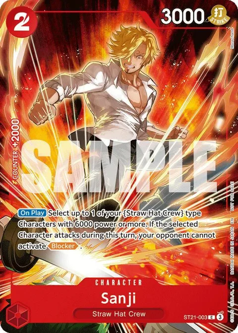 Sanji Welcome Pack 2026 Vol.1 ST21-003 One Piece card from One Piece Promotion Cards