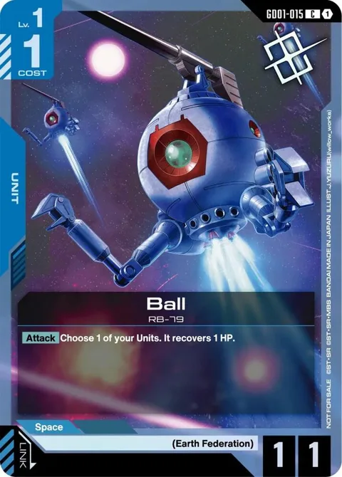 Ball Judge Pack 02 GD01-015 Gundam card from Gundam Promotional Cards
