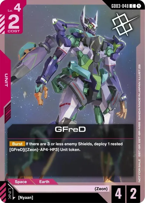 GFreD Judge Pack 02 GD03-048 Gundam card from Gundam Promotional Cards