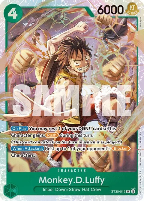 Monkey.D.Luffy ST30-012 One Piece card from Starter Deck EX: Luffy & Ace
