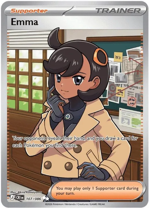 Emma #107/086 Holofoil Pokémon card from Chaos Rising